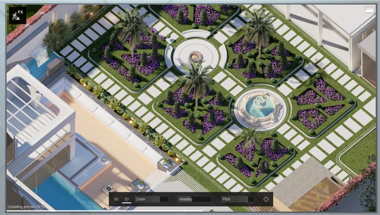 The Al-Nakheel Estate - Architectural Study 4